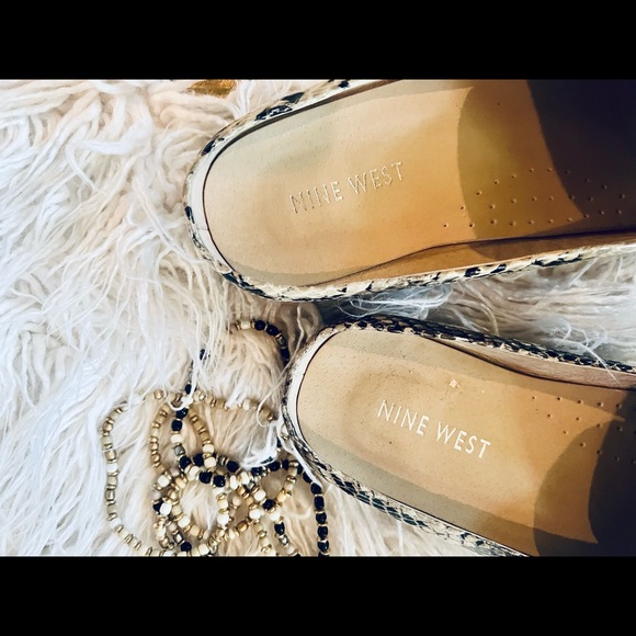 Nine West snakeskin mule / loafer size 9.5 M - Picture 7 of 10